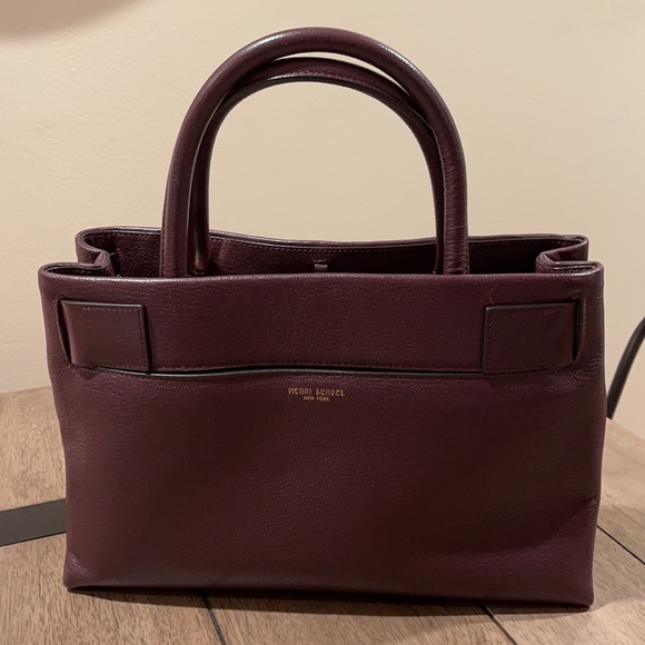 Henri Bendel handbag . Burgundy leather. - Picture 3 of 7